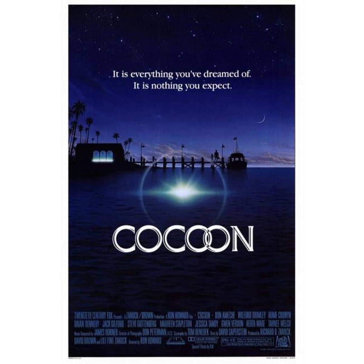 Cocoon movie poster print in 27x40 size, showcasing classic sci-fi art.