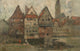 Am Stintmarkt in Lüneburg (1920) art print by Rudolf Hückner, showcasing vibrant historic scenery.