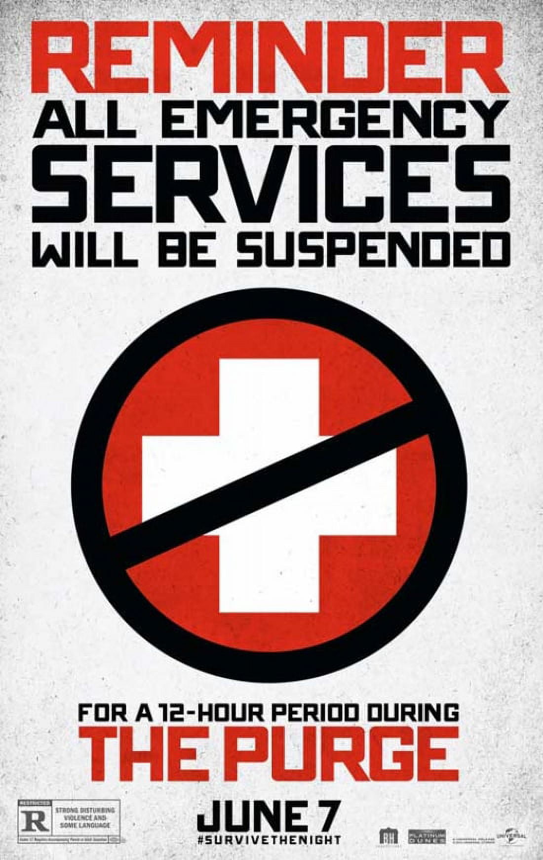 The Purge Movie Poster Print in 27x40 size