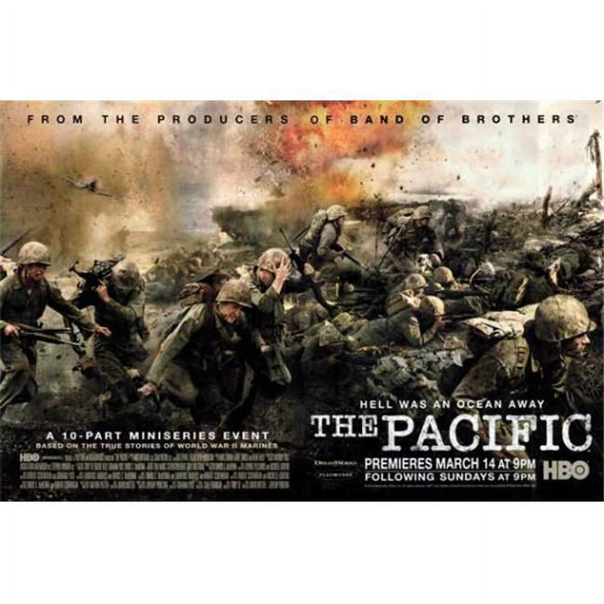 The Pacific Movie Poster 11x17 print showcasing WWII imagery.