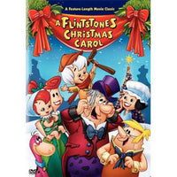 A Flintstones Christmas Carol movie poster featuring classic characters in a festive setting, size 11x17.