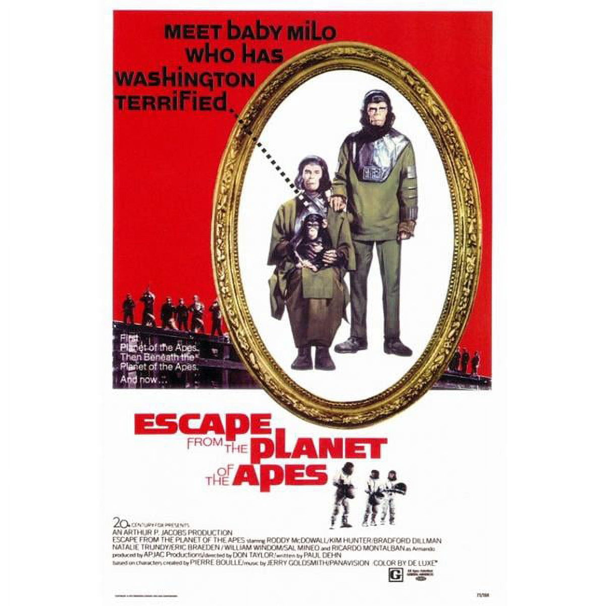 Escape from the Planet of the Apes movie poster print 27x40
