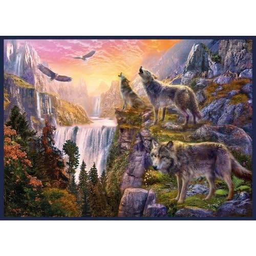 Wolf Sun Poster Print by Jan Patrick - Nature Art