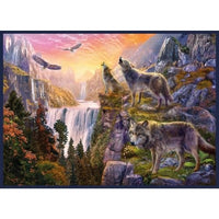 Wolf Sun Poster Print by Jan Patrick - Nature Art