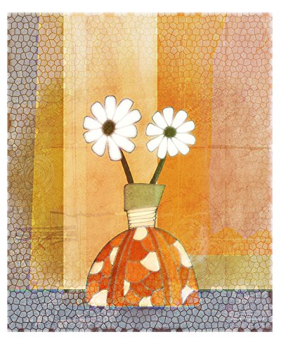 Flowers 07 Poster Print by Joost Hogervorst featuring vibrant floral artwork.
