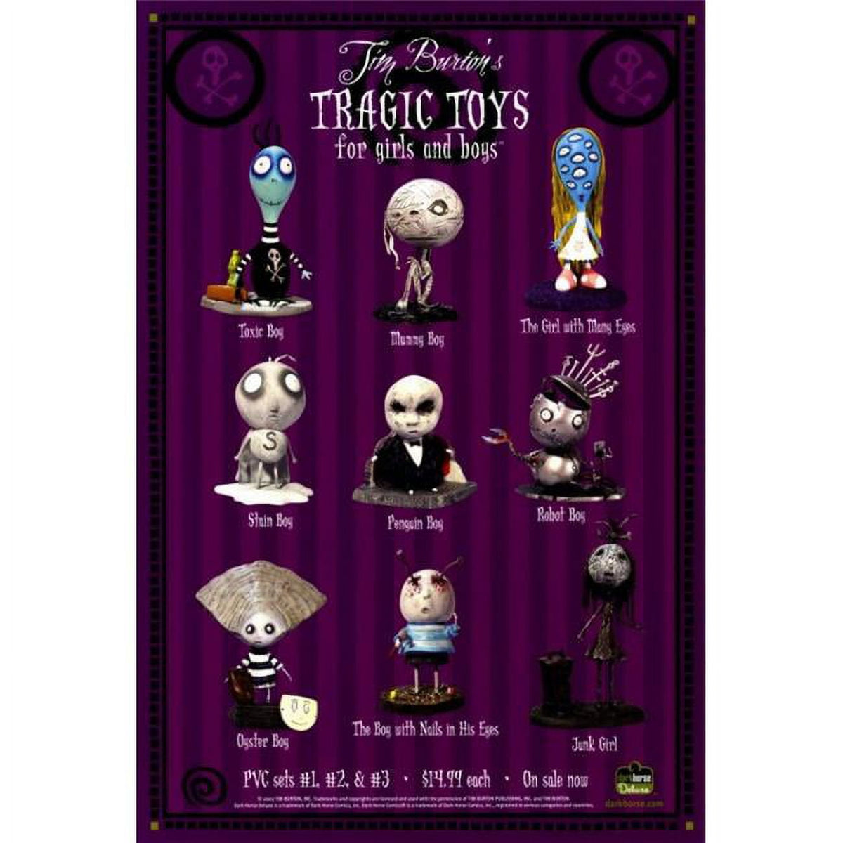 Tim Burton's Tragic Toys Movie Poster Print 27x40