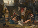 Behind The Scenes Art Print by Ludwig Knaus in multiple sizes