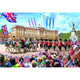 Buckingham Palace Parade Poster Print by Steve Crisp, showcasing the grandeur of the iconic landmark.
