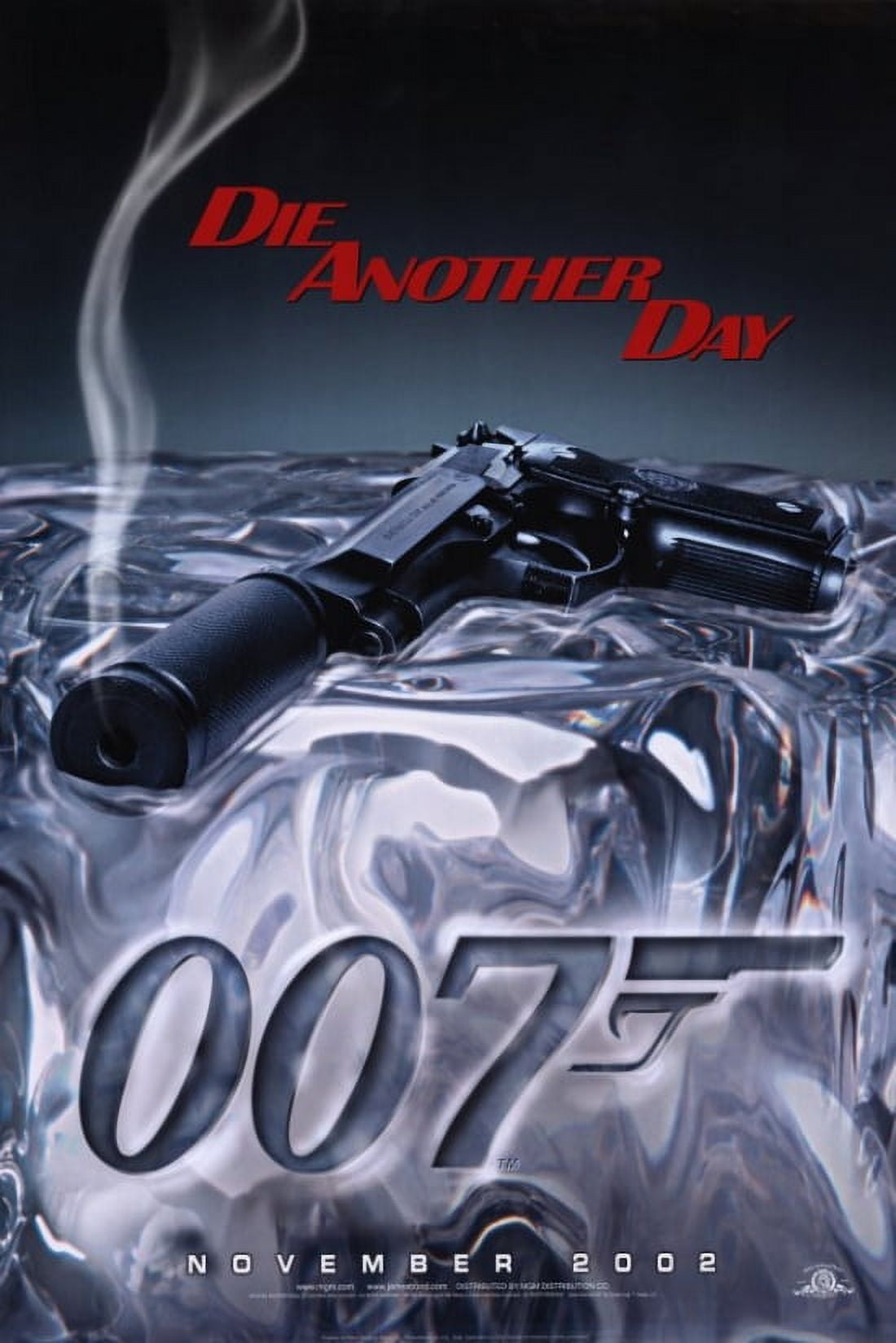 Die Another Day Movie Poster 11x17 print featuring iconic imagery from the James Bond film.
