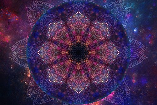 Galactic Mandala-2 Poster Print by Aimee Stewart, featuring intricate designs and vibrant colors.