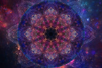 Galactic Mandala-2 Poster Print by Aimee Stewart, featuring intricate designs and vibrant colors.