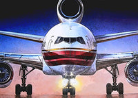 Airbus Poster Print by Adrian Chesterman showcasing a stunning aircraft design.