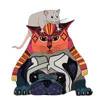 Mouse Cat Pug art print by Sharon Turner showcasing whimsical animal characters.