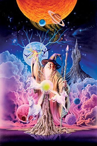 Wizard of Creation Poster Print by Robin Koni featuring vibrant colors and imaginative design.