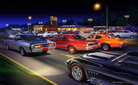 Teds Painting Poster Print by Bruce Kaiser showcasing vibrant colors.
