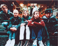 Pearl Jam Group Sitting On Curb Photo Print