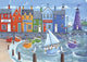 Chandler Boat House Rainbow Beach Scene Poster Print by Peter Adderley