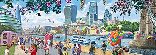 London Southbank Poster Print by Steve Crisp, showcasing iconic scenery.
