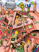 Lunch Poster Print by Colin Thompson showcasing a whimsical dining scene.