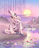 Pierrot and Swans poster print by Andrew Farley
