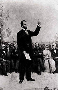 Lincoln's Address at Gettysburg 1895 Poster Print