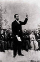 Lincoln's Address at Gettysburg 1895 Poster Print