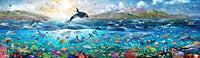 Ocean Panorama Poster Print by Adrian Chesterman showcasing serene waves and sky.