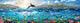 Ocean Panorama Poster Print by Adrian Chesterman showcasing serene waves and sky.