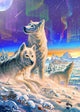 Arctic Wolves poster print by Adrian Chesterman showcasing majestic wolves in nature.