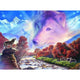 Wolf Rock Poster Print by Steve Crisp showcasing a majestic wolf in its natural habitat.