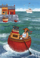 Rowing In Luxury Poster Print by Peter Adderley, 12x17