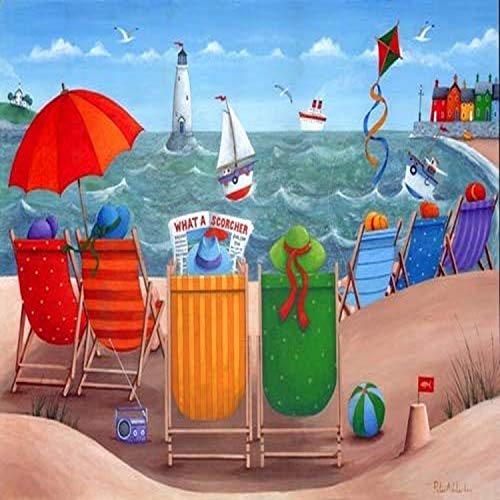 What A Scorcher Poster Print by Peter Adderley, vibrant colors, home decor
