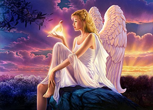 Angel's Dusk Poster Print by Andrew Farley, serene landscape art