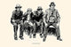 Four Men Watching Baseball Poster Print by Charles Dana Gibson