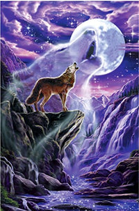 Wolf Spirit Poster Print by Robin Koni, showcasing strength and beauty.