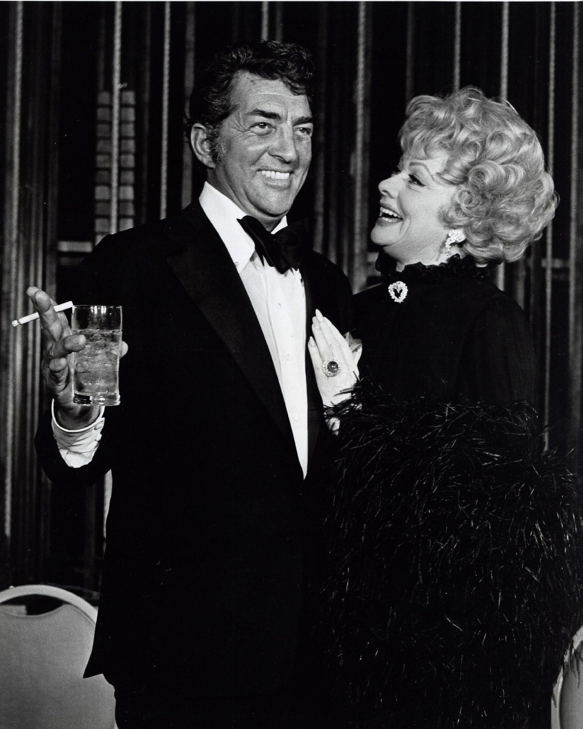 Lucille Ball and Dean Martin iconic photo print