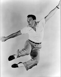 Gene Kelly mid jump black and white photo print