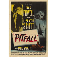 Pitfall Movie Poster Print featuring classic adventure game artwork.