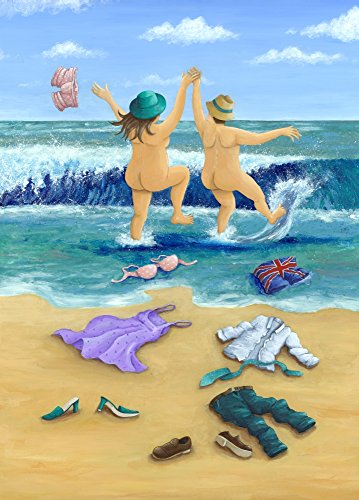 Skinny Dippers Poster Print by Peter Adderley