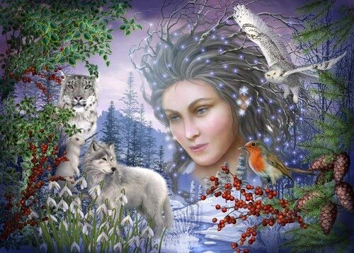 Spirit of Winter Poster Print by Ciro Marchetti featuring winter scenery