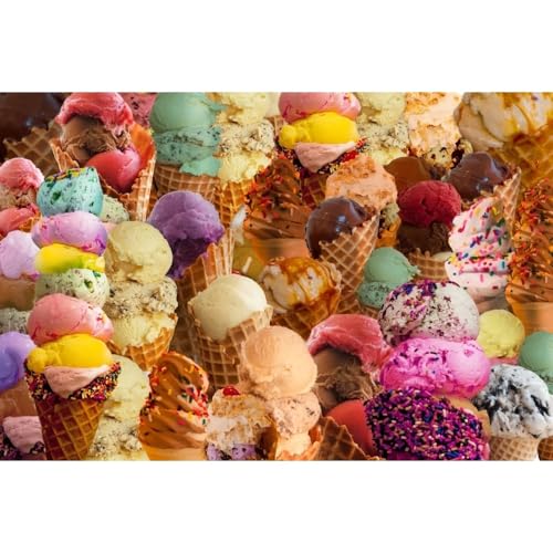 Ice Cream Crazy Poster Print by Alixandra Mullins, vibrant artwork.