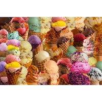 Ice Cream Crazy Poster Print by Alixandra Mullins, vibrant artwork.