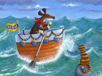 To The Rescue Poster Print by Peter Adderley - vibrant art for home decor.