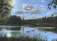 September Afternoon in Clumber Park Poster Print by Richard Harpum.