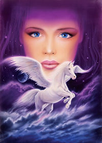 Pegasus Dream Poster Print by Robin Koni showcasing a mythical scene.
