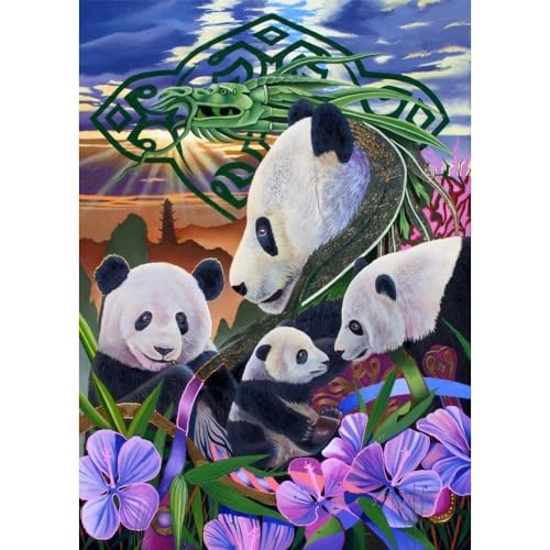 Panda Play Poster Print by Graeme Stevenson showcasing playful pandas.