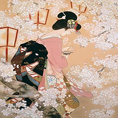 Hana Akari Poster Print by Haruyo Morita featuring vibrant colors and intricate nature design.