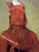 Catlin Native American with Tomahawk Poster Print showcasing Native American heritage
