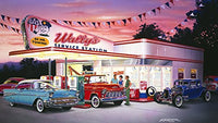 Wally's Poster Print by Bruce Kaiser showcasing vibrant artwork