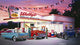 Wally's Poster Print by Bruce Kaiser showcasing vibrant artwork